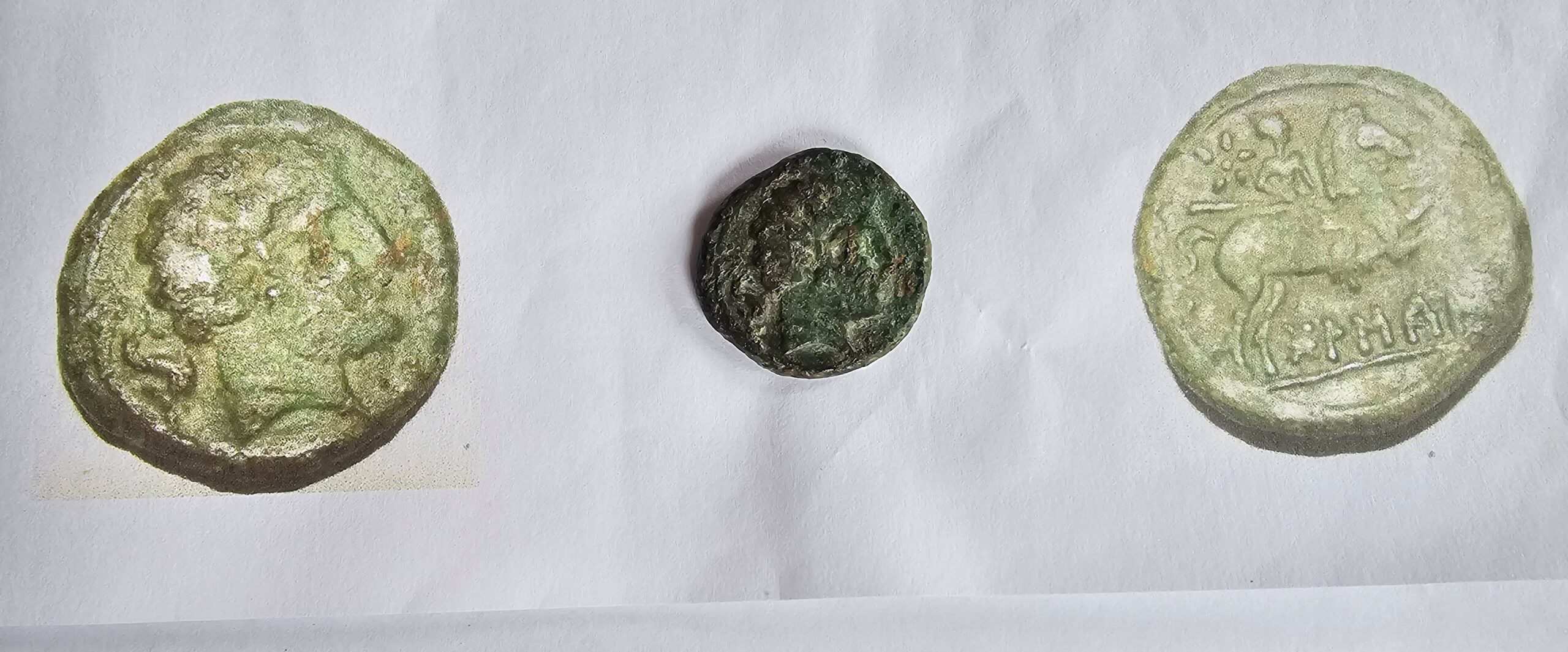 Circa 2nd Century BC Antique Roman-Celtibertian 'AS' Coin #7 - Image 3