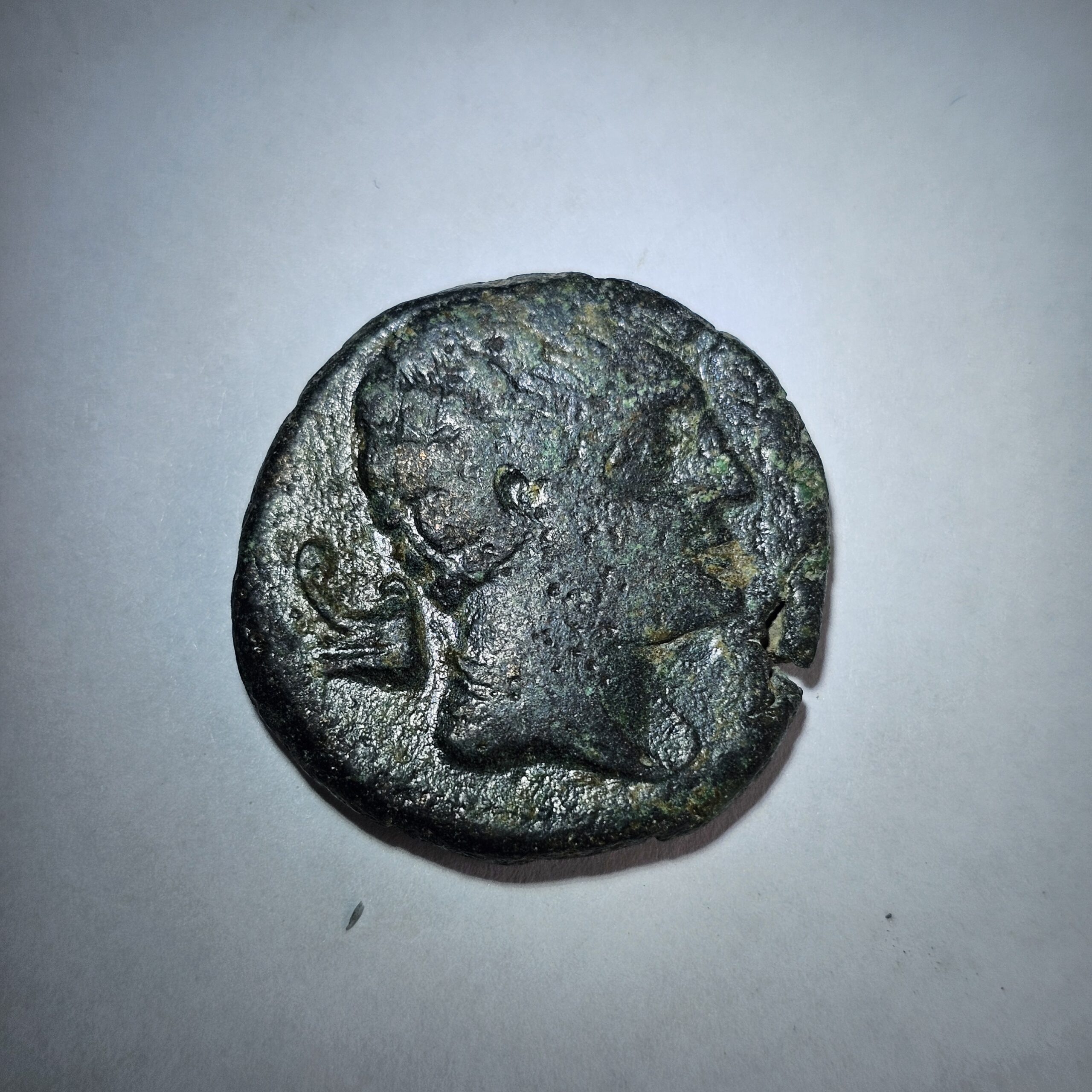 Circa 2nd Century BC Antique Roman-Celtibertian 'AS` Coin #9
