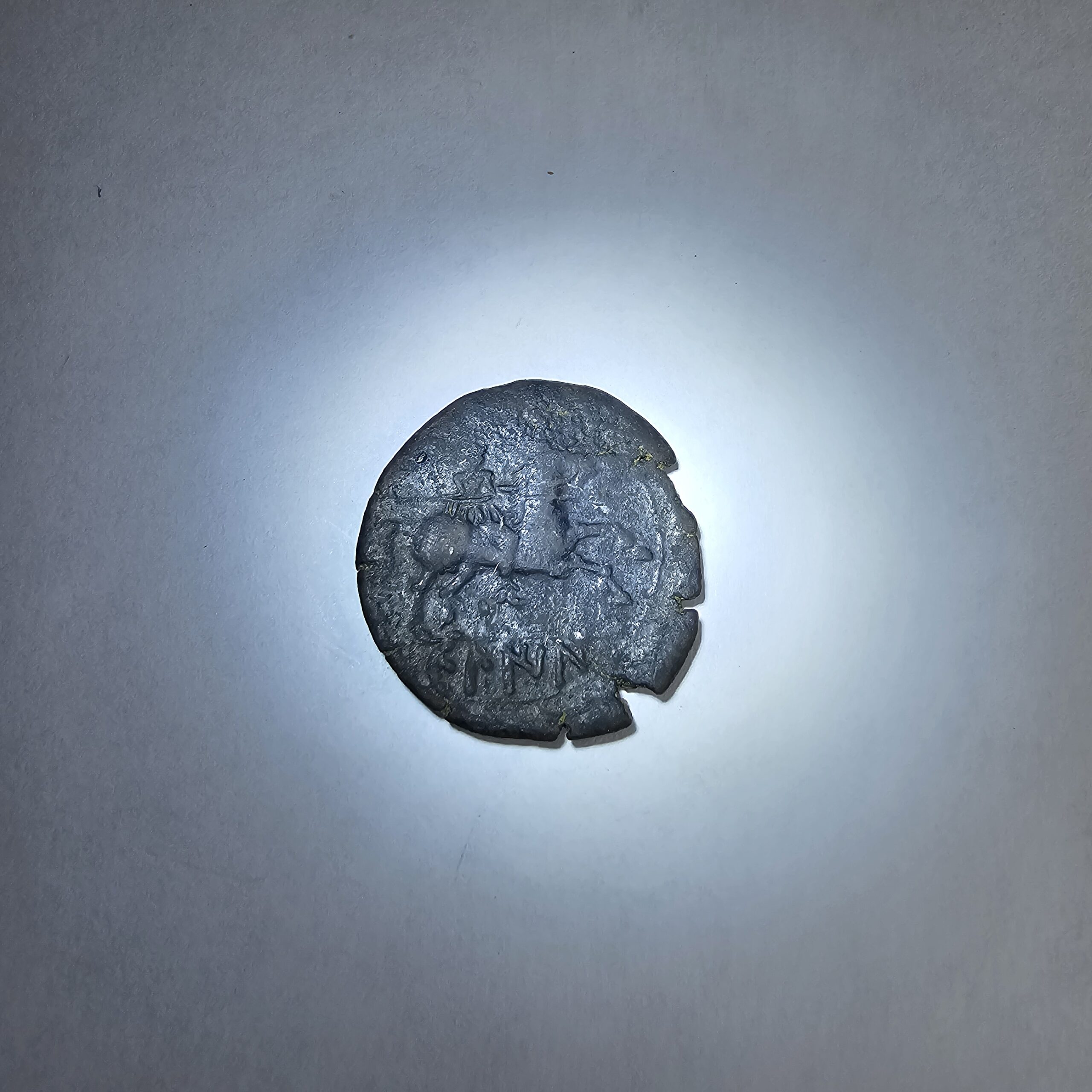 Circa 2nd Century BC Antique Roman-Celtibertian 'AS Coin #10 - Image 3