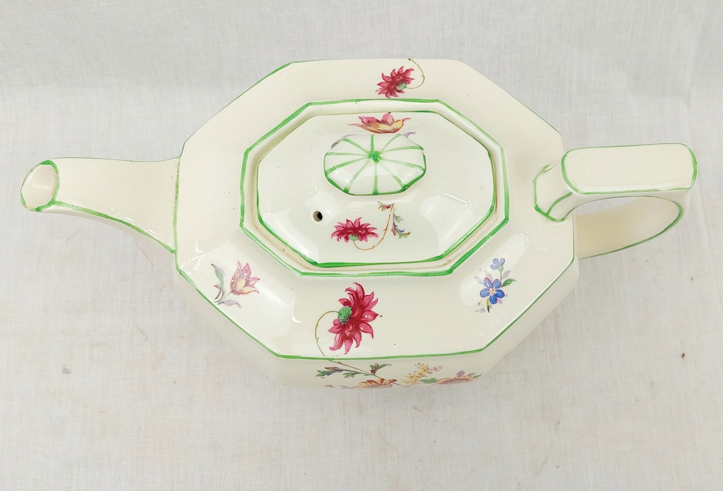 Art Deco 1930s Grimwades Royal Winton Ivory Teapot - Image 8