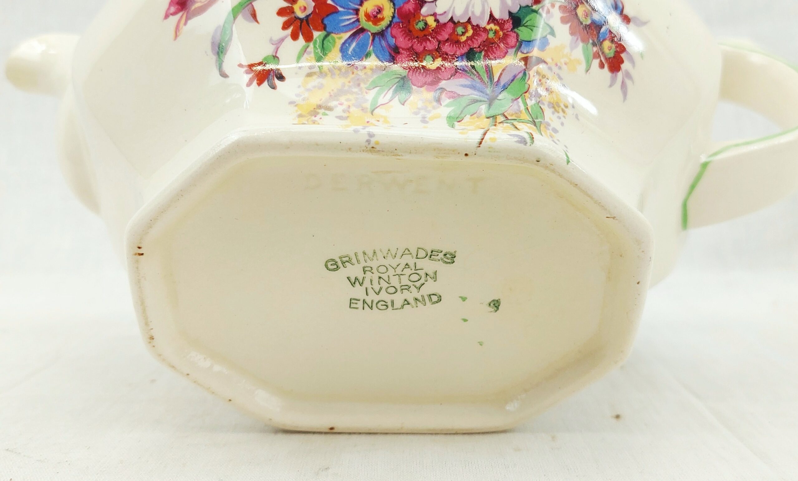 Art Deco 1930s Grimwades Royal Winton Ivory Teapot - Image 2