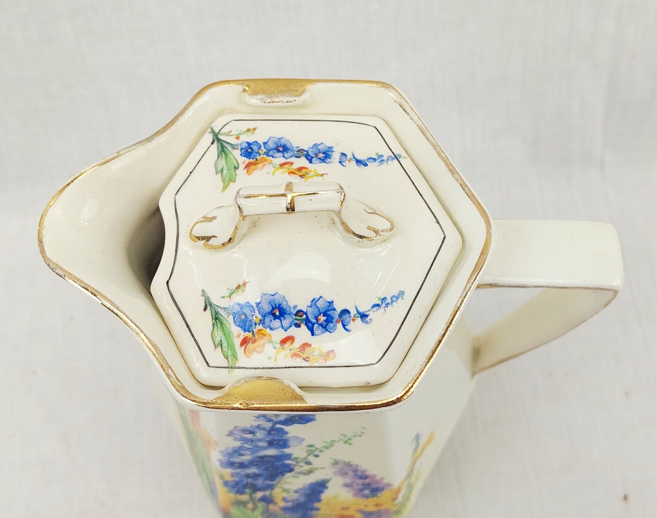 Art Deco 1930s Royal Winton Avalon Pattern Hot Water Jug - Image 4