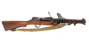 British, WW2, Royal Navy, Lanchester Mk.I 9mm Sub-Machine Gun (SMG), by Sterling Armaments Co., Dated 1942, Deactivated