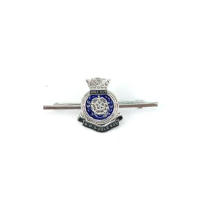 British, Post WWII, Royal Navy Sweetheart Brooch, HMS Solebay, Enamel & White Metal