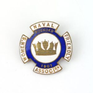 British, WW1, c.1907–1920s, Naval Women’s Friendly Association Enamel Badge, J.R. Gaunt London