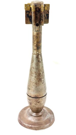 British, WW2, 2-inch Mortar Bomb Trench-Art Ornament, Inert