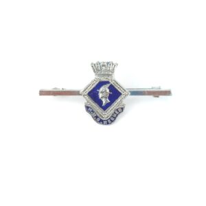 British, WWII era, Royal Navy, HMS Hermes Sweetheart Brooch, Enamel & White Metal