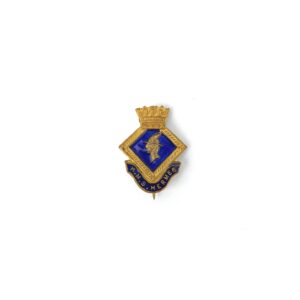 British, WWII, Royal Navy HMS Hermes, Sweetheart Brooch, Gilt & Enamel