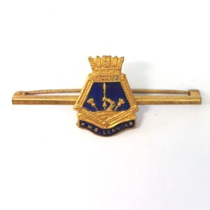 British, WWII, Royal Navy HMS Leander, Sweetheart Brooch, Gilt and Enamel
