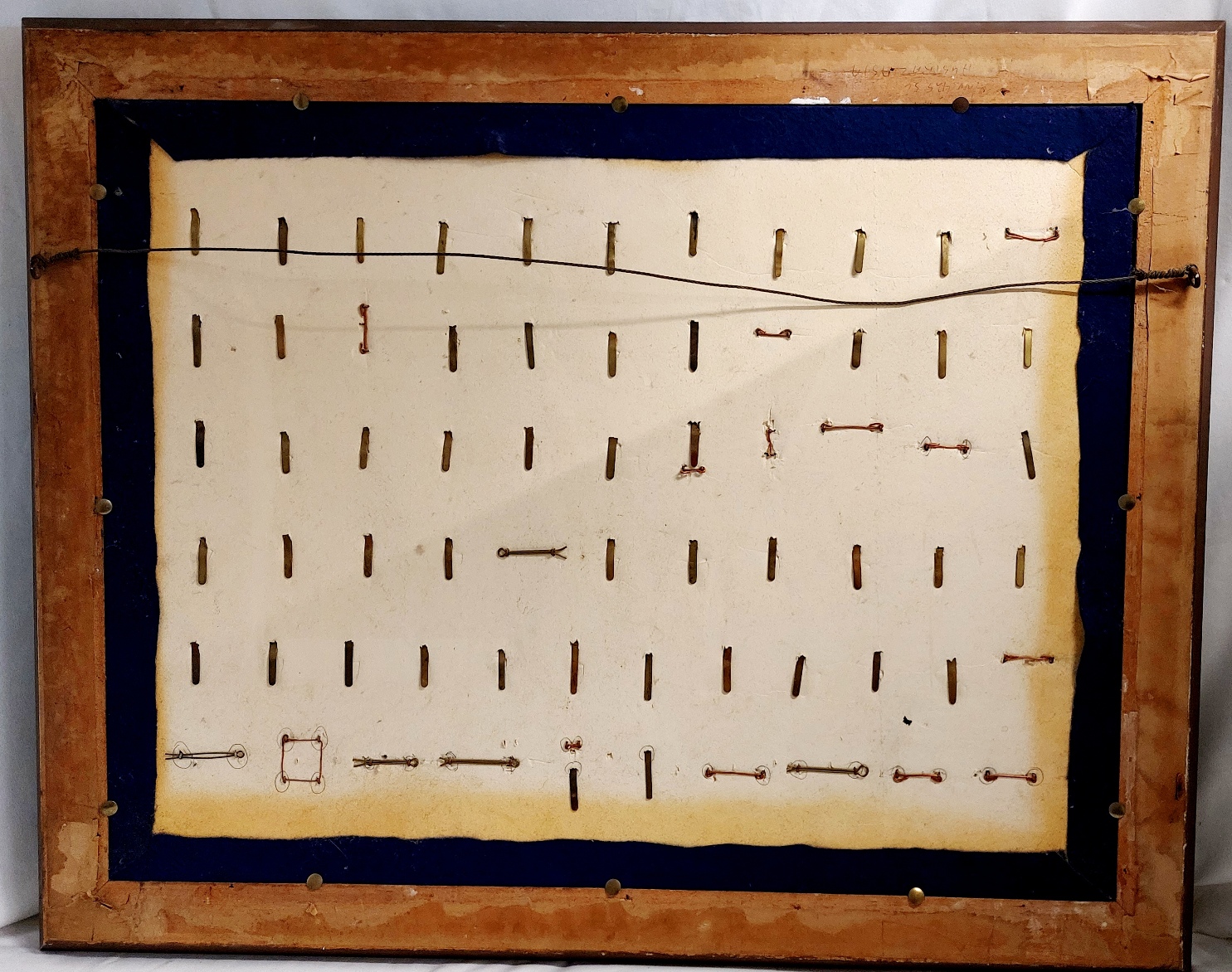 British, cWW1-WW2, Framed Display of 66 Original Brass & Gilding-Metal Army Cap Badges - Image 6