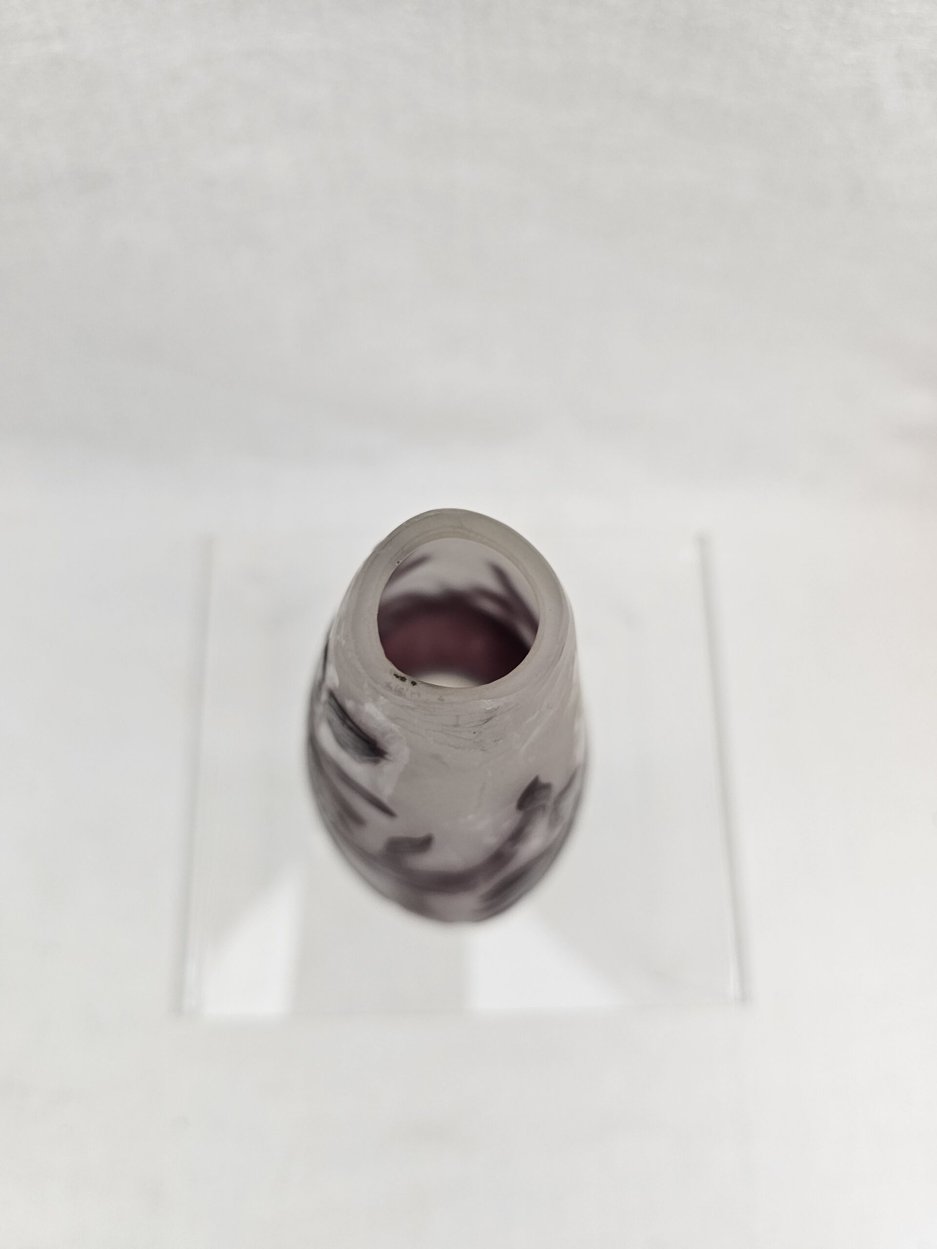 Emile Gallé Cameo Glass Vase of Ovoid Form, Decorated with Wild Flowers - Image 5