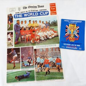 England, 1966 – Official World Cup Final Programme & “Evening News” Souvenir Pullout