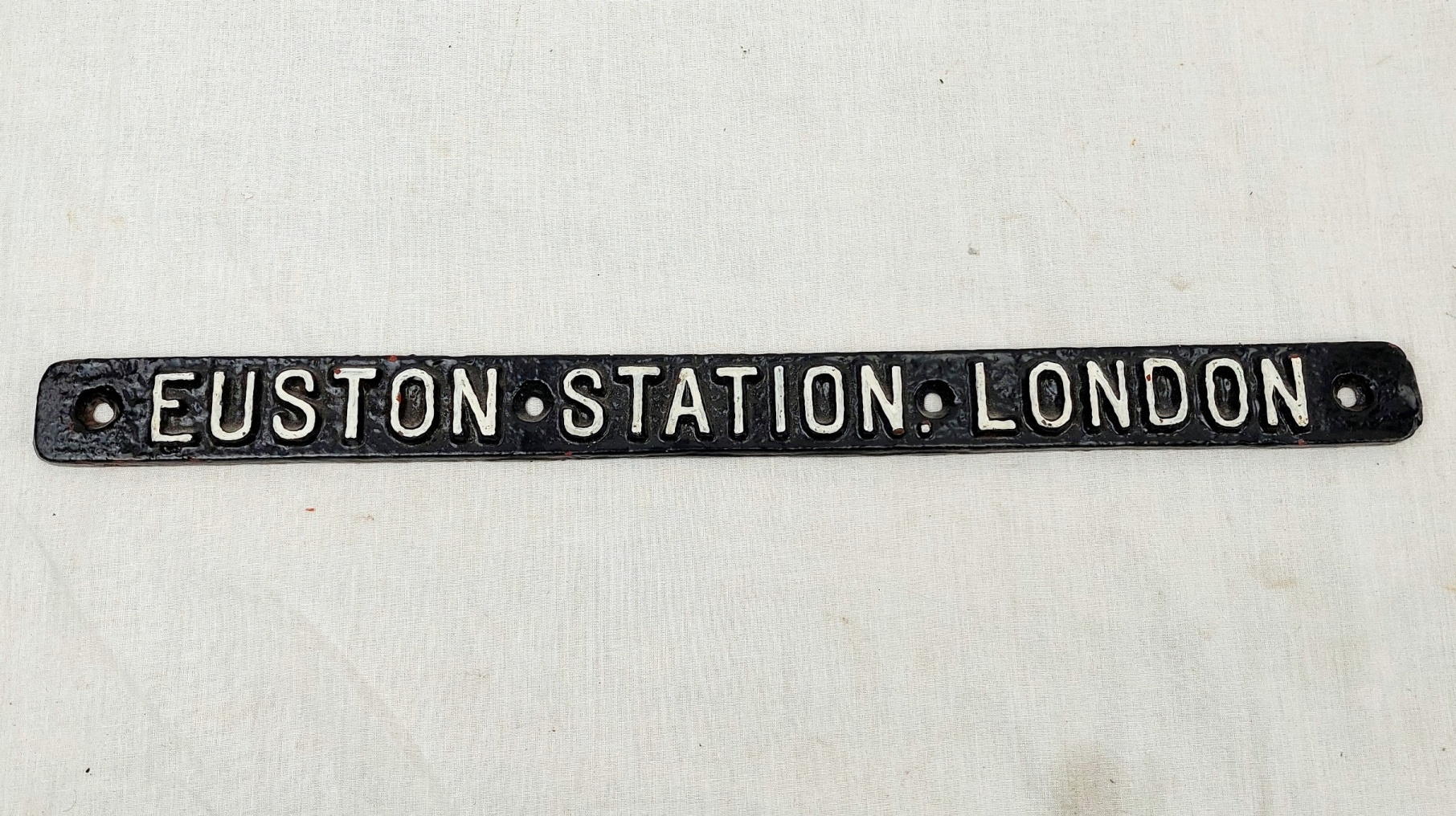 Euston Station London Cast Iron Sign