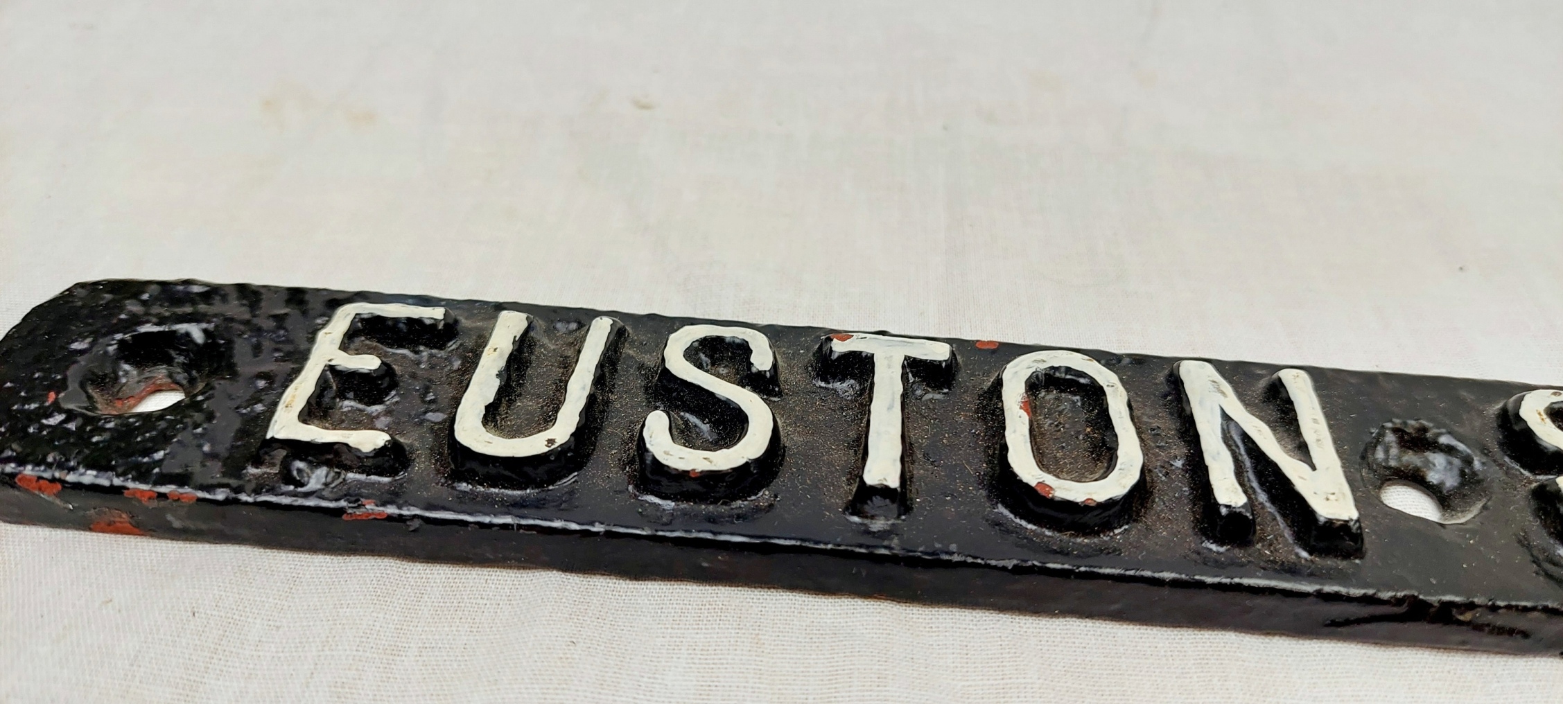Euston Station London Cast Iron Sign - Image 2