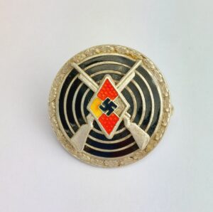 German, WWII – Hitlerjugend (HJ) Proficiency Shooting Award (Silver Grade), by Frank & Reif, Stuttgart – RZM M1/102