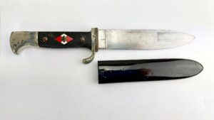 German, WW2 — Hitler Youth Knife, 1939 Dated, by Carl Eickhorn, Solingen (RZM M7/66)