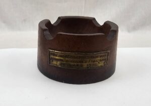 HMS Iron Duke Teak Treen Ashtray