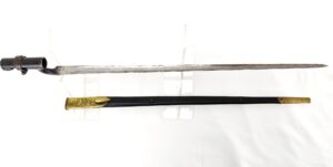 Indian (issued to Nepal), British Pattern 1853 Socket Bayonet & Scabbard, Dated 1885 & 1894, Marked F.W.A. Fort William Arsenal, with Devanagari inscriptions “सेनि १८९”