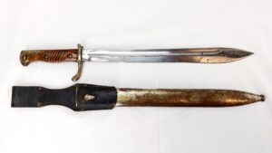 Imperial German, WW1, M1898/05 a/A "Butcher" Bayonet by Simson & Co., Dated 1915, with Scabbard & Frog