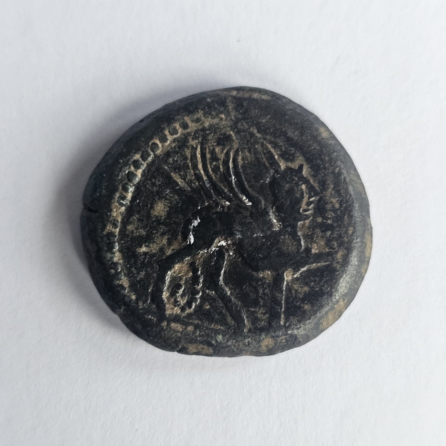 Circa 2nd Century BC Greek Iberian Tetradrachm Coin#1 - Image 4