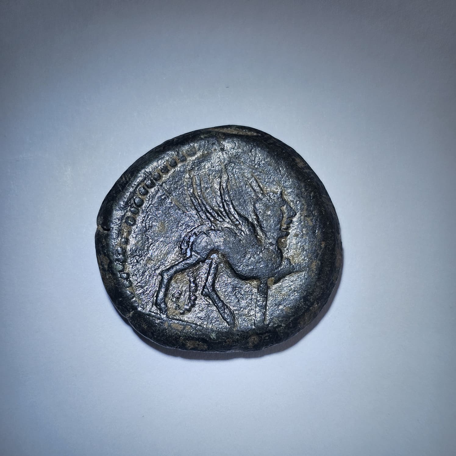 Circa 2nd Century BC Greek Iberian Tetradrachm Coin#1 - Image 5