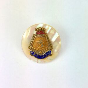 Royal Navy, WW2, HMS Furious Sweetheart Brooch, Mother-of-Pearl Mount