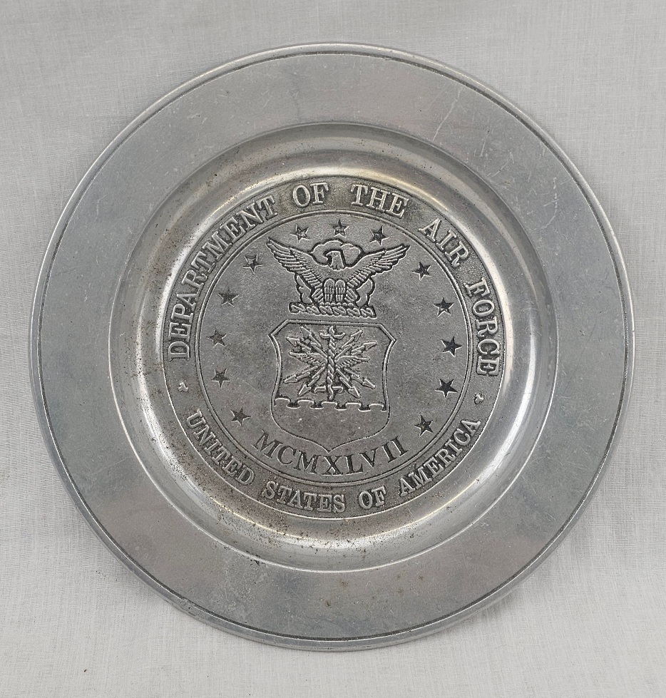 USA Department Of The Air Force Metal Platter