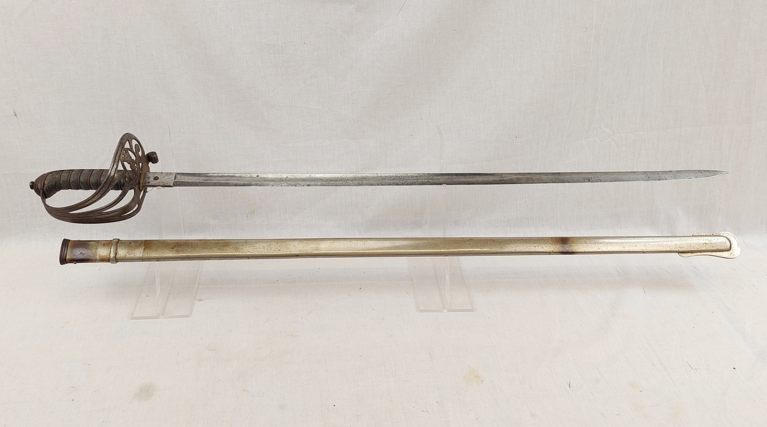 Victorian 1827 Pattern Rifles Officers' Sword By E. Woods Of London