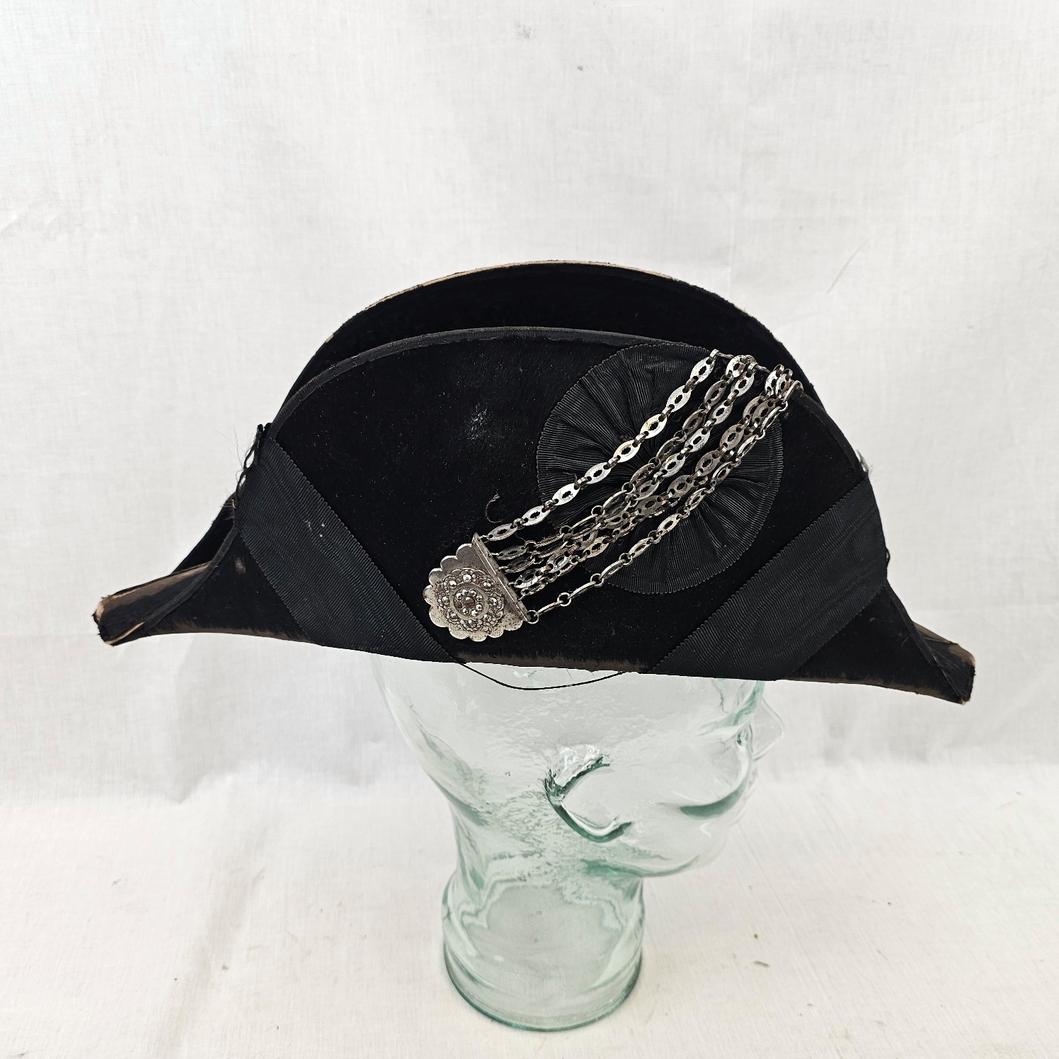Victorian Court Cocked Hat And Japanned Tin Case - Image 3