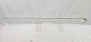 Victorian Light Green Glass Barley Twist Walking Stick