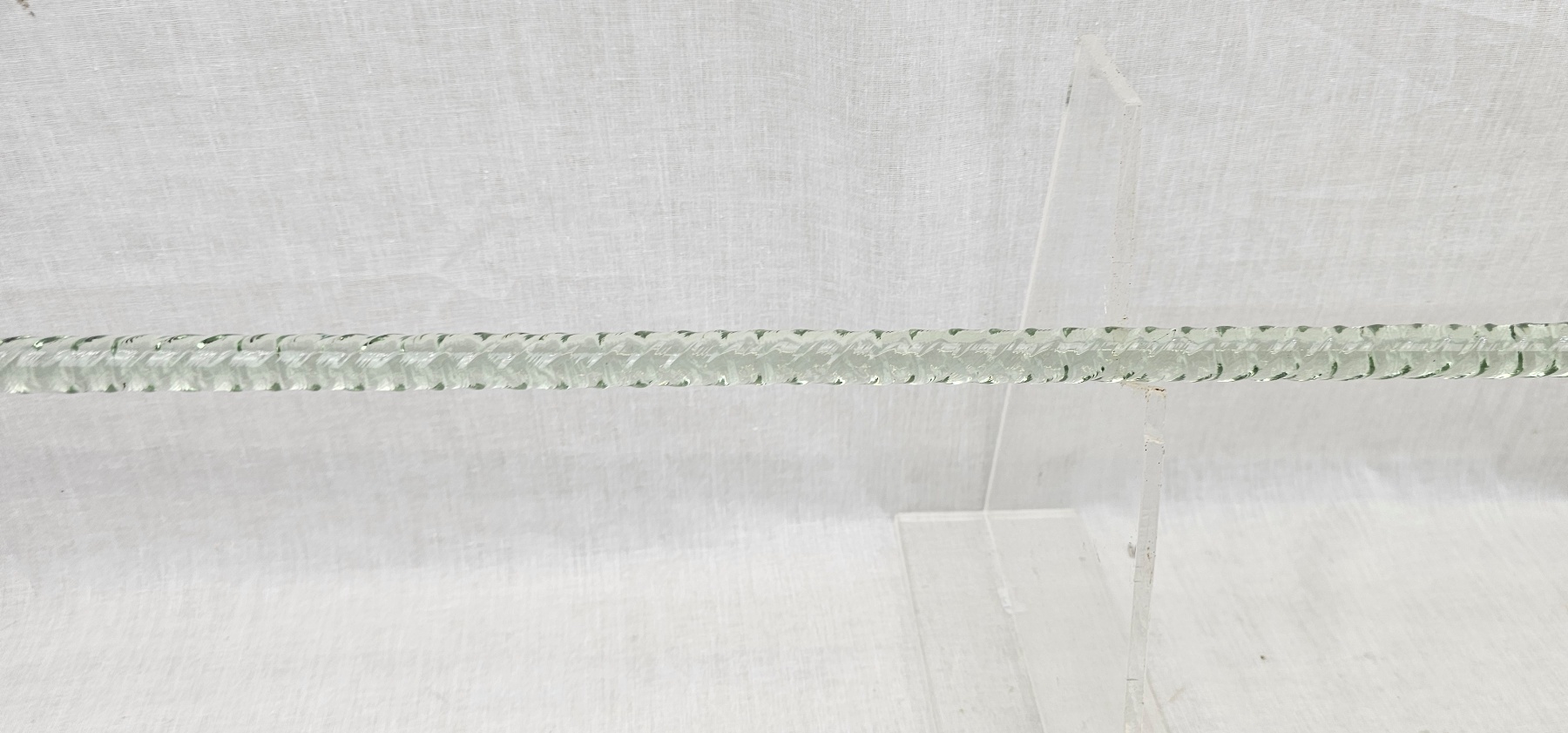 Victorian Light Green Glass Barley Twist Walking Stick - Image 9