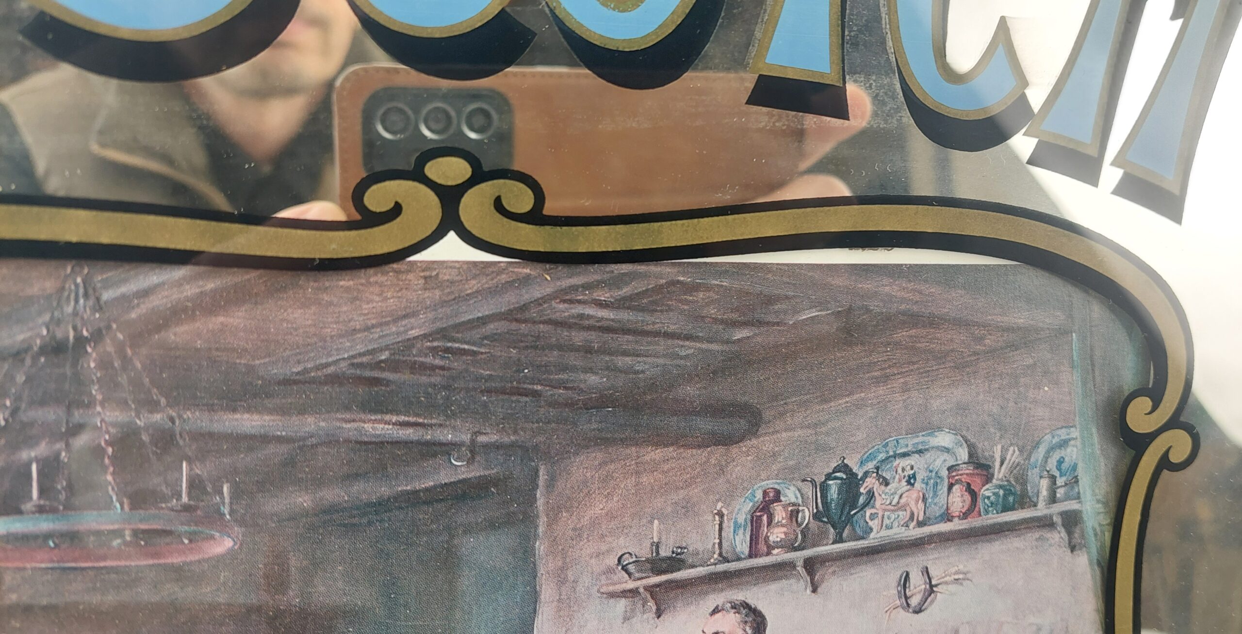 Vintage Renton & Co Scotch Whisky Pub Advertising Mirror - Image 4