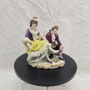 Volkstedt 'The Shoe Fitter', c.1880–1920 Porcelain Figurine Set