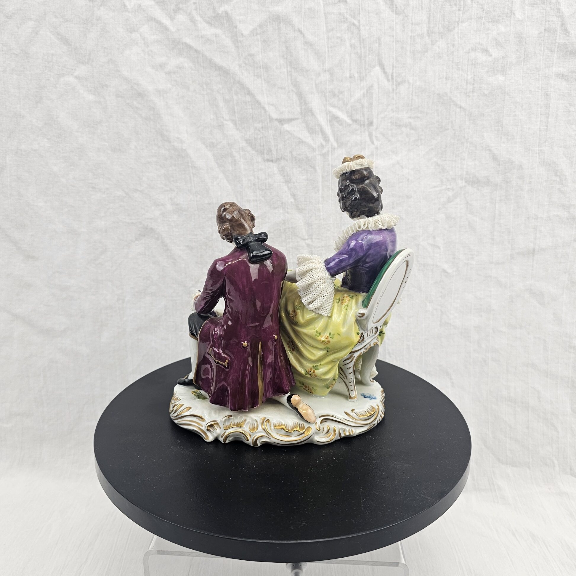 Volkstedt 'The Shoe Fitter', c.1880–1920 Porcelain Figurine Set - Image 3