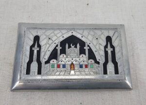 WW2 Era Aluminium Enamelled Indian Palace Cigarette Case
