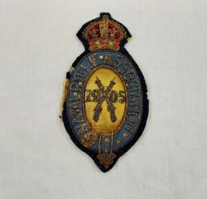 1905 Kings Crown Natal Rifle Association Bullion Badge