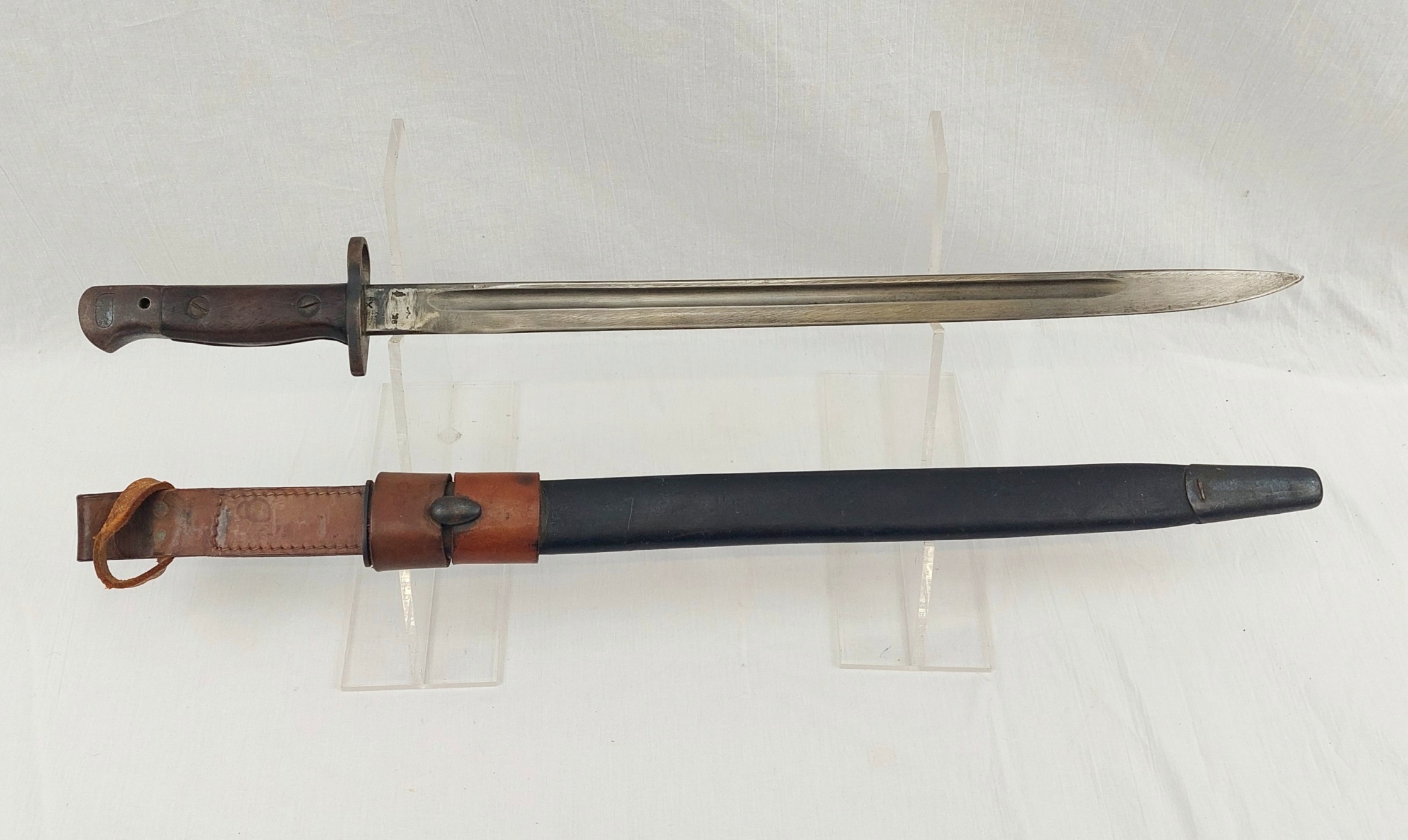 1917 Dated1907 Pattern SMLE Rifle Bayonet By Wilkinson With Scabbard And Frog