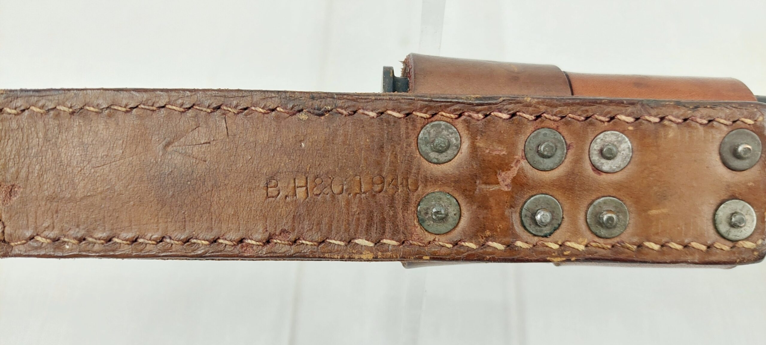1917 Dated1907 Pattern SMLE Rifle Bayonet By Wilkinson With Scabbard And Frog - Image 4