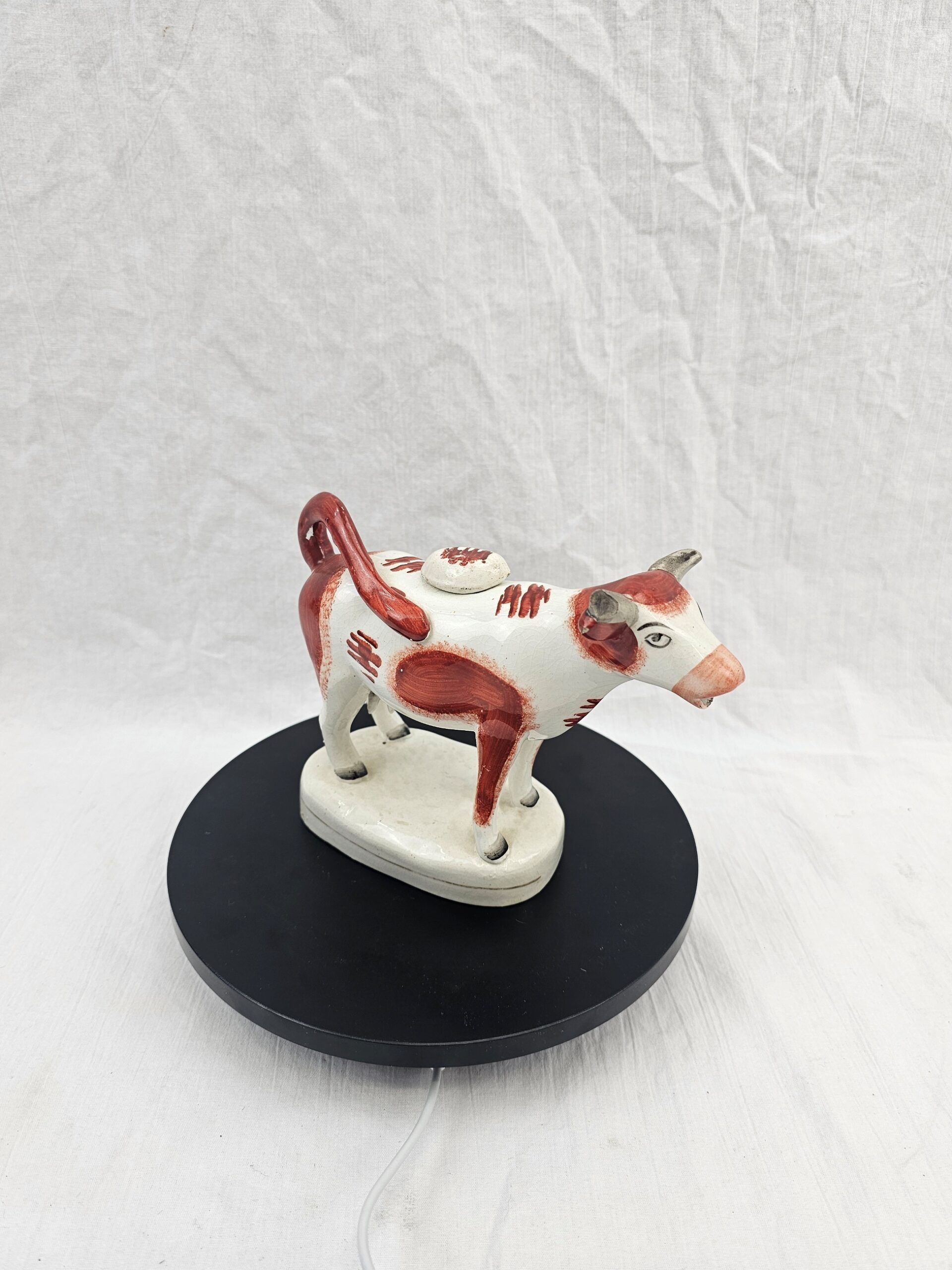 19th Century Staffordshire Pottery Cow Creamer