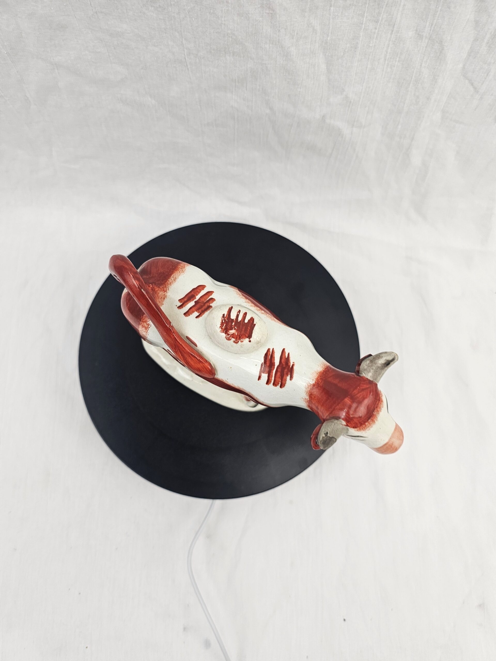 19th Century Staffordshire Pottery Cow Creamer - Image 4