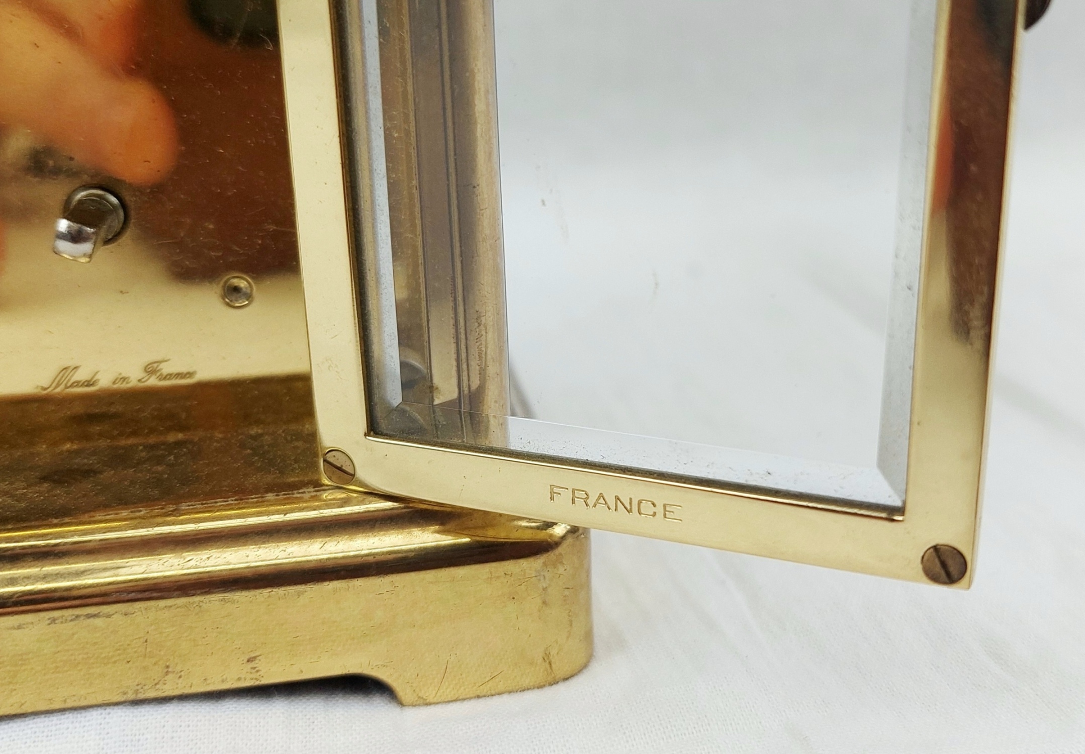 Antique French Brass Carriage Clock By Bornand Freres - Image 10