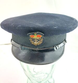 British, WWII, Royal Navy Chief Petty Officer’s Peaked Cap, Named to Submariner R. R. Palmer, C.E.R.A.