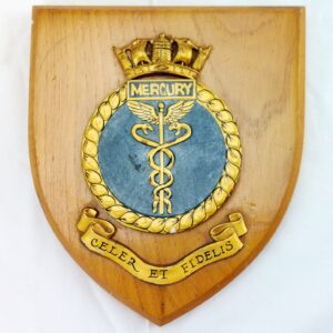 British, Royal Navy Shore Establishment Plaque: HMS Mercury, “Celer et Fidelis”