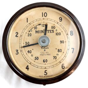 British, WW2, “Celeste” Smiths Military Darkroom Timer in Bakelite Case – Cat. No. W6/JD/7490