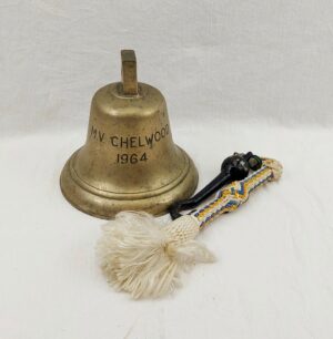 Bronze Ships Bell From MV Chelwood 1964 Cargo Collier