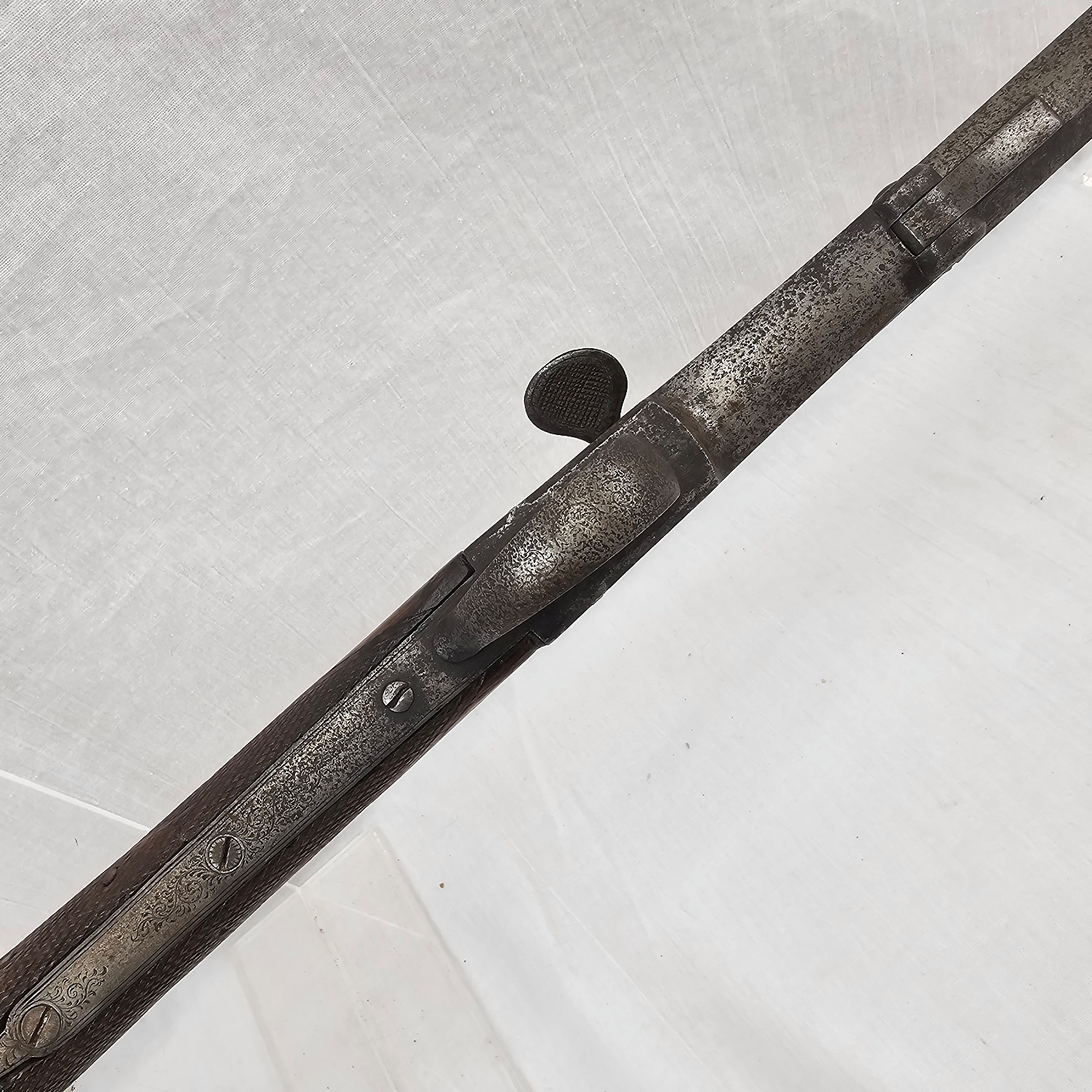 Circa 1850's British Victorian Needle Fire Rook Rifle - Image 11