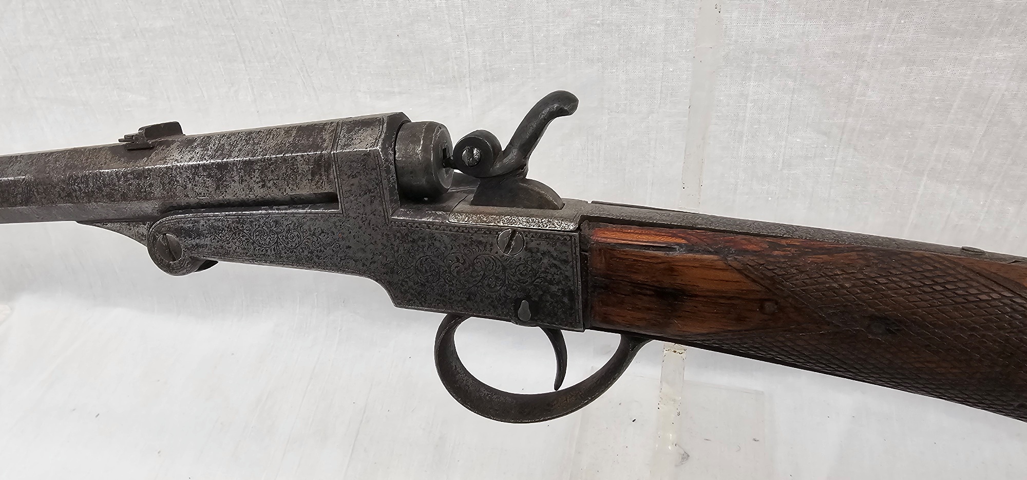 Circa 1850's British Victorian Needle Fire Rook Rifle - Image 19