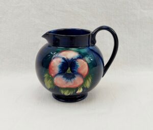 Circa 1930 William Moorcroft Pansy Pattern Milk Jug