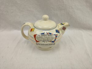 Circa 1939 Crown Ducal War Against Hitlerism Souvenir Teapot