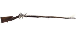French, c.1740, Double-Barrelled Flintlock Sporting Gun, by Jean-Baptiste La Roche, Arquebusier du Roi to Louis XV (Obsolete Calibre)